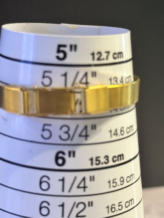 Vintage Pulsar Womens Watch Gold Tone Small Dial 15MM New Battery 5.75 Inch